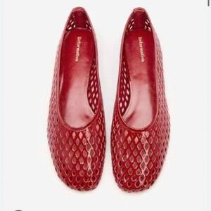 Reformation Paulina Ballet Flat Red - Size 9